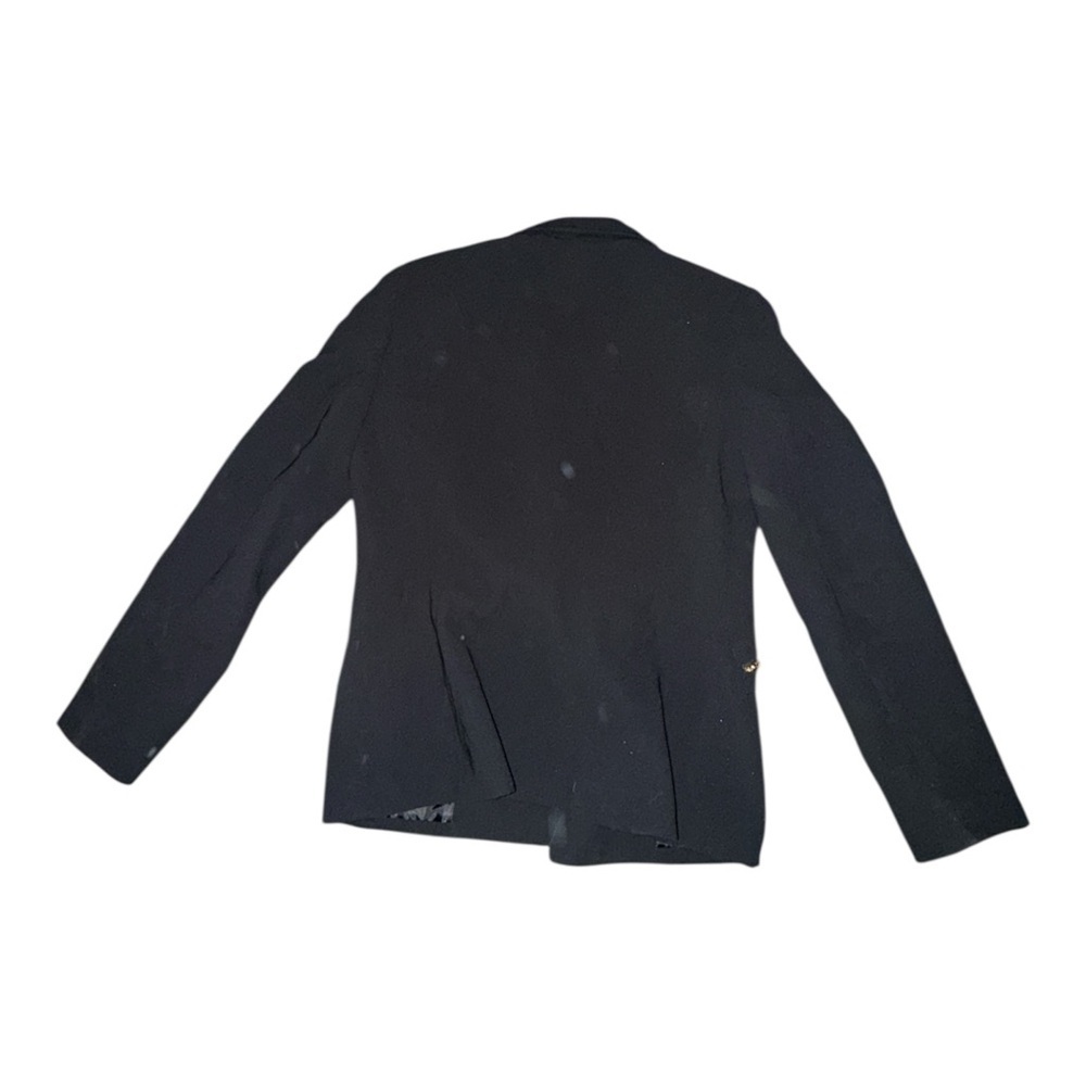 Kasper Black Blazer with Gold Zipper Details - Picture 6 of 6